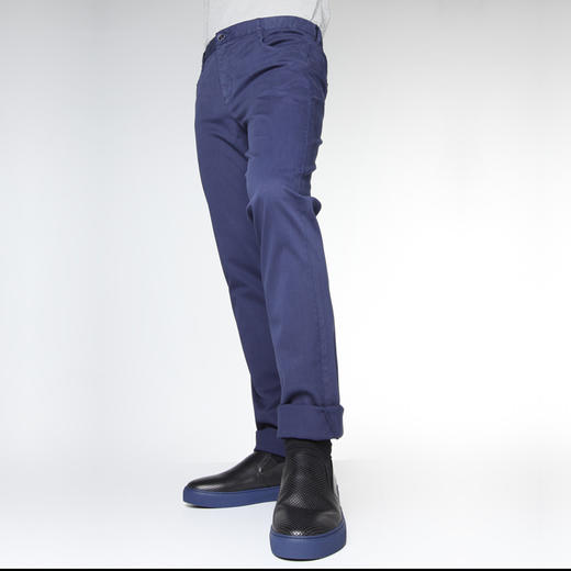 Marco Azzali 藏青色月亮袋休闲裤 P5208100 商品图2