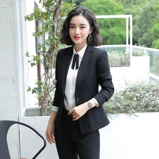 LZ-8036春夏韩版正装工作服时尚西服套装 商品图1