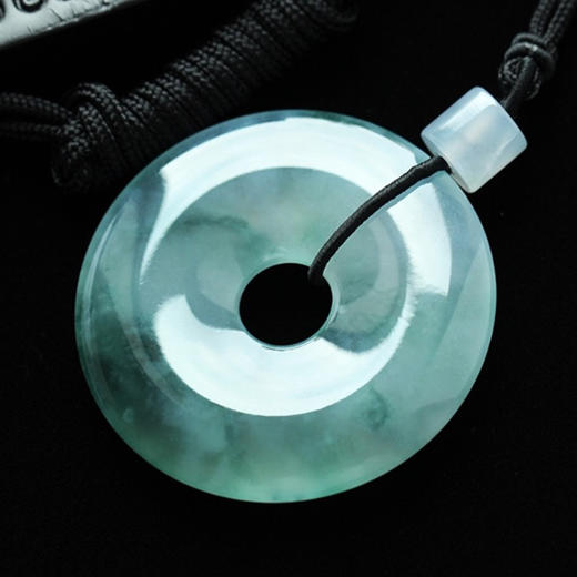 派瑞翡翠 翡翠平安扣 平安扣 冰种 飘花 商品图1