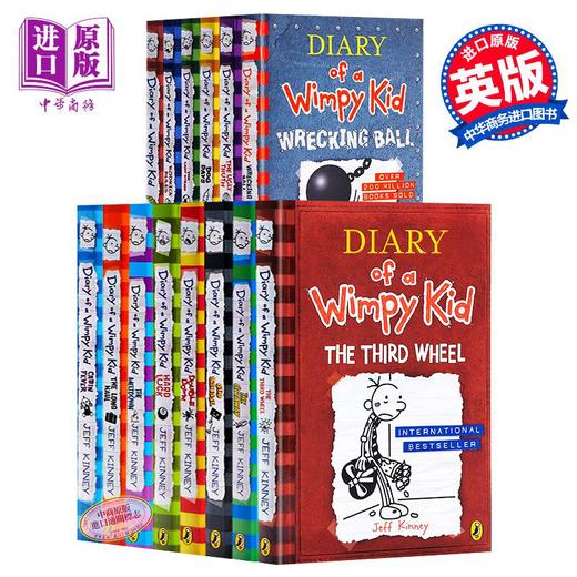 小屁孩日记1-14 Diary Of A Wimpy Kid #1-14 英文原版 系列章节书 英版 儿童文学 小屁孩日记 插图童书【中商原版】 商品图0