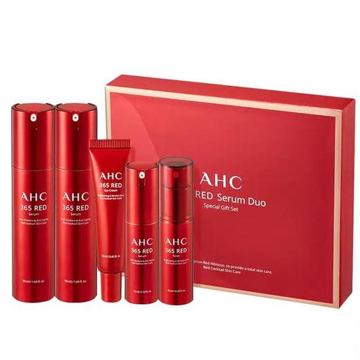 美妆馆韩国ahc红韵焕颜套盒洛神花护肤品5件套装