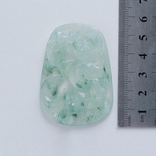 派瑞翡翠 翡翠挂件 龙 冰种 飘花 商品图4