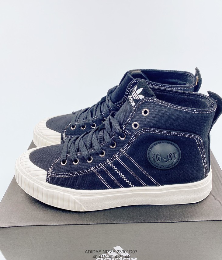 阿迪达斯adidasnizza高帮休闲时尚百搭舒适个性潮流帆布运动鞋