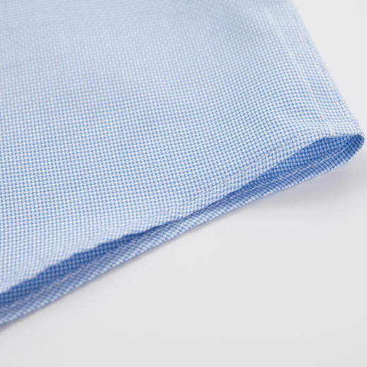 JAMES KINGDOM 男士DP免烫商务正装白蓝格修身长袖衬衫 BA1A7C329CD 商品图5