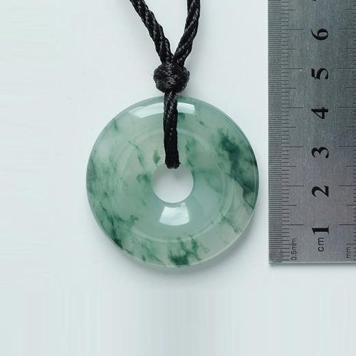 派瑞翡翠 翡翠平安扣 冰种 飘花 商品图4