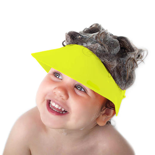 bbluv加拿大 进口儿童硅胶浴帽可折叠调节大小洗发帽防漏水婴幼儿 商品图3