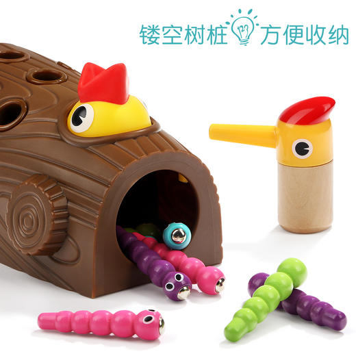 宝宝益智女孩男孩婴儿童啄木鸟吃抓捉虫子钓鱼玩具智力动脑 商品图1