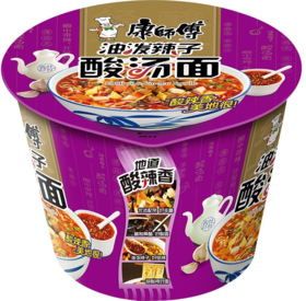 【亚欧超市】康师傅油泼辣子酸汤面122g