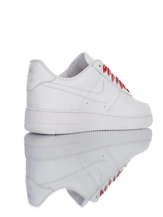 Supreme x Nike Air Force 1 Low耐克 志高联乘 硬质头层荔枝纹皮革鞋面 内置全掌AirSole气垫 空军一号 皮革黑红LOGO配色 商品图7