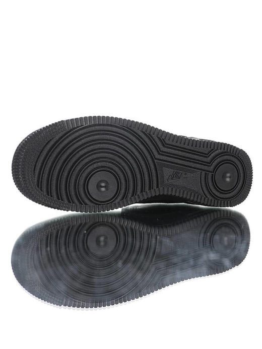 Supreme x Nike Air Force 1 Low耐克 志高联乘 硬质头层荔枝纹皮革鞋面 内置全掌AirSole气垫 空军一号 皮革黑红LOGO配色 商品图4