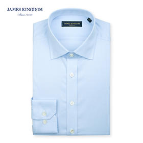 Jameskingdom占姆士男士免烫商务正装衬衫浅蓝BA1A7R34305