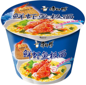 【亚欧超市】康师傅方便面鲜虾开心桶面82.5g