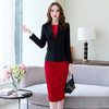LY-LY91938韩版时尚气质修身通勤小西装一步裙两件套套装 商品缩略图2