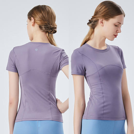 【断码捡漏】 卡益裸感短袖KL03397女士瑜伽服健身服 商品图3