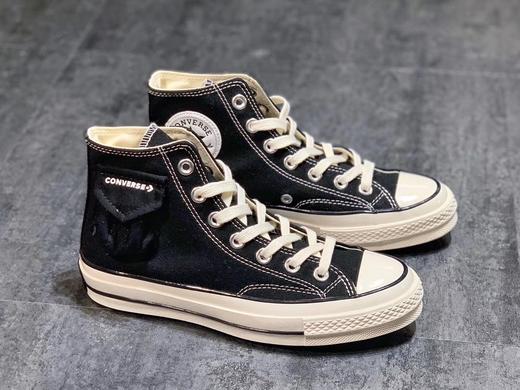 2020春季新品 侧边口袋登场！ Converse Chunk Taylor Side Pocket 匡威侧边口袋 硫化高帮帆布鞋 随着机能风的走红，匡威带来全新机能口袋鞋款  官方货号167044F 商品图0