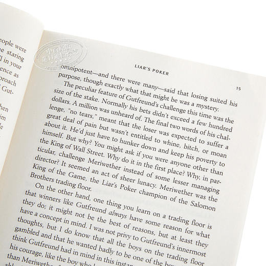 【中商原版】说谎者的扑克牌:华尔街的投资游戏 英文原版 Liar's Poker Lewis 透视华尔街 商业文化 经典之作 商务人士 商品图3