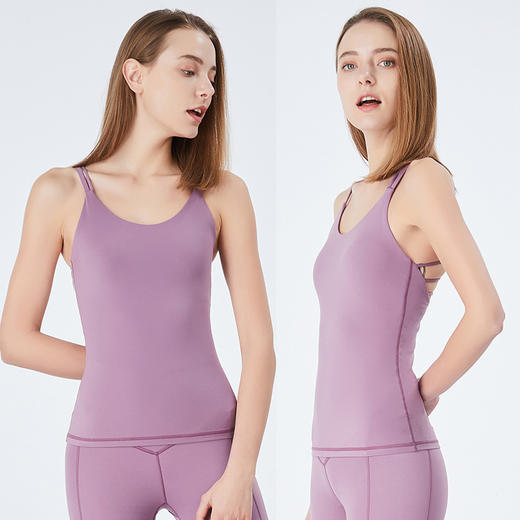 【断码捡漏】卡益裸感背心KL03328女士瑜伽服健身服 商品图1