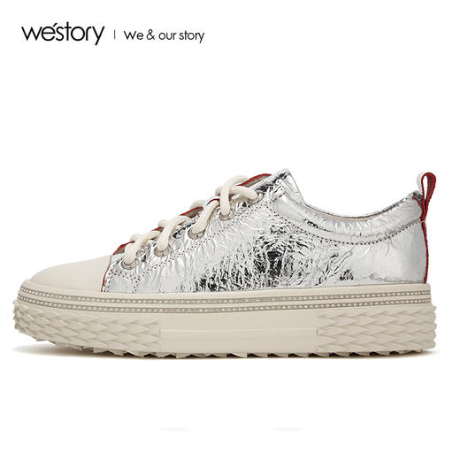 westory休闲百搭女鞋2020春新款系带女鞋W29CM70691 商品图4