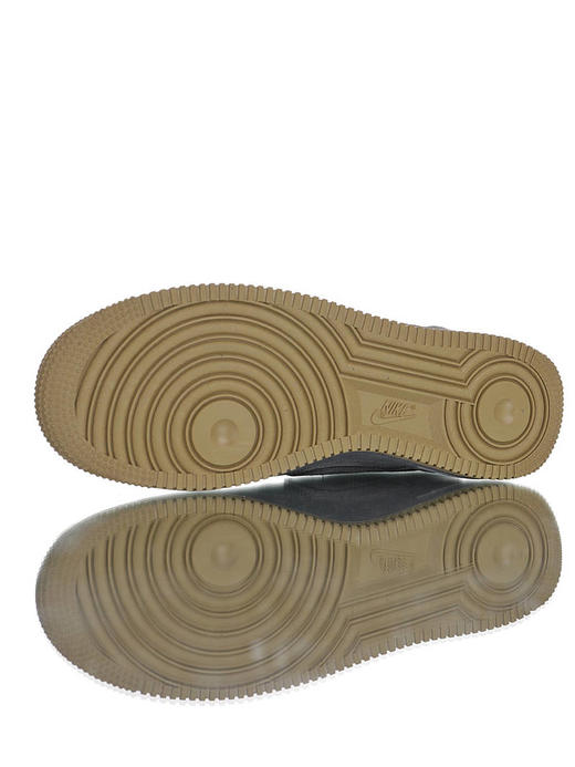 Nike Air Force 1 Premium Low 秋冬款 采用贝利原厂荔枝纹头层皮革 丝光翻毛皮拼接材质鞋面 全掌气垫 空军一号低帮板鞋 商品图5