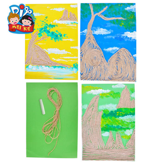 意境山水 幼儿园儿童手工美术创意材料山水画 艺术大师学画画教材 商品图1