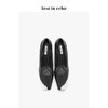 【微瑕疵不退不换】设计师 lost in echo 不规则铁头波浪浅口单鞋 黑色通勤高跟鞋女 商品缩略图3