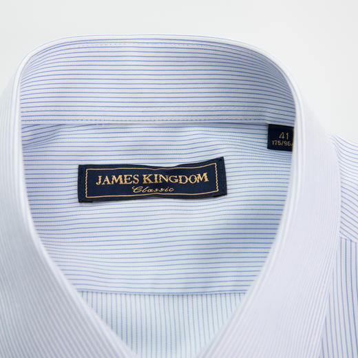 Jameskingdom占姆士免烫商务纯棉条纹衬衫BA1A7R331 商品图1