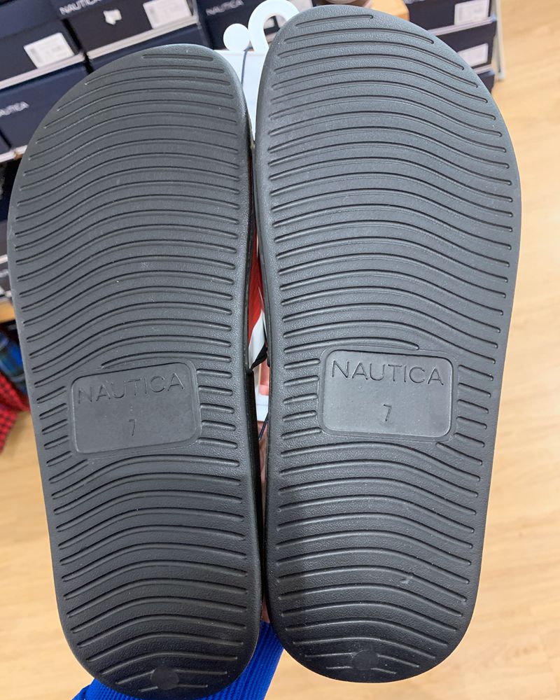 纽约大宝 nautica/诺帝卡 春夏新款男士简约轻便舒适休闲平底拖鞋