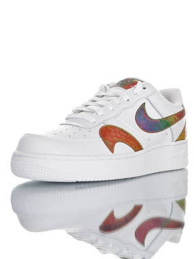 耐克Nike Air Force 1 ´07 LV8 创意3D立体效炫彩钩效果 采用超软移膜革鞋面材质 内置全掌air sole气垫