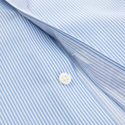 Jameskingdom男士免烫商务正装蓝色修身衬衣BA1A7C342 商品图1