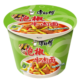 【亚欧超市】康师傅方便面经泡椒桶面85克方便面