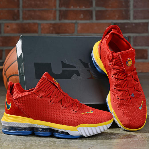 詹姆斯16代低邦 黑酒红 电子绿 白深蓝金 黑七彩 黑彩金 商品图8