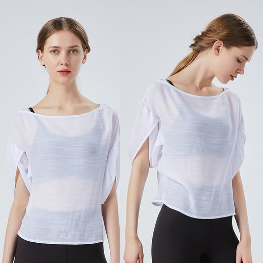 【断码捡漏】卡益短袖罩衫KM03392女士瑜伽服健身服 商品图2