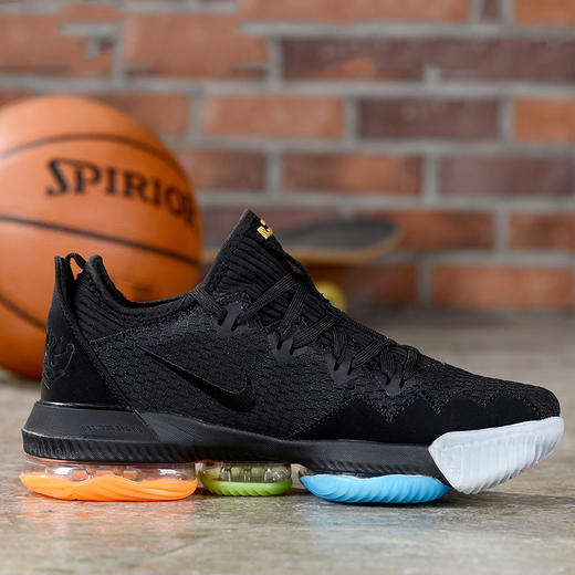 詹姆斯16代低邦 黑酒红 电子绿 白深蓝金 黑七彩 黑彩金 商品图3