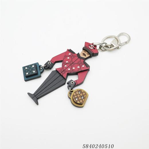 【二手95新】二手 gucci 古驰木质红色小人造型挂件5840240510