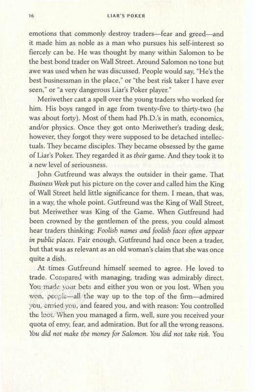 【中商原版】说谎者的扑克牌:华尔街的投资游戏 英文原版 Liar's Poker Lewis 透视华尔街 商业文化 经典之作 商务人士 商品图5