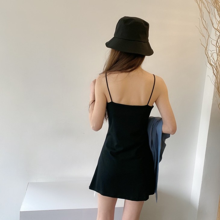 golly超爆褶皱吊带连体裙