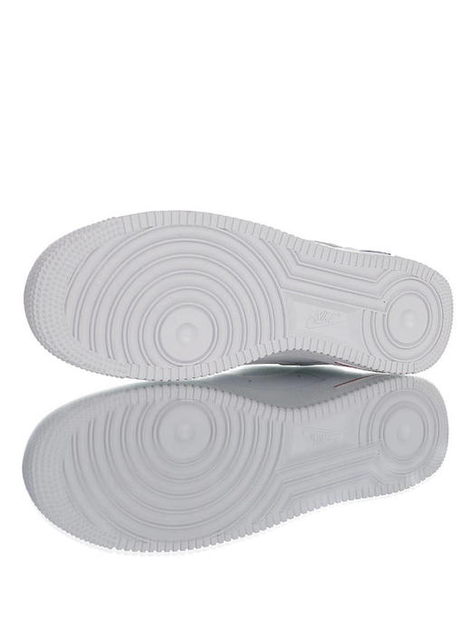 Nike Air Force 1 Low 耐克NBA别注纪念首次法国常规赛 硬质头层荔枝纹皮革鞋面 内置全掌AirSole气垫 空军一号 白红蓝NBA巴黎配色 商品图2