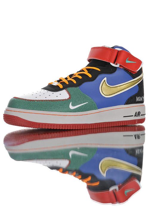 耐克Nike Air Force 1"What the NYC" 纽约主题限定 原模具开发打造 硬质荔枝纹移膜革材质 内置全掌air sole气垫 商品图3