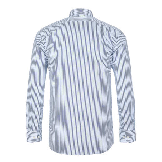 jameskingdom占姆士免烫商务条纹衬衫修身深蓝BA1A7C32806 商品图6