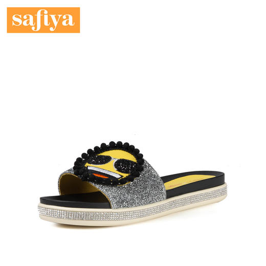 商场同款 | Safiya索菲娅夏季新商场同款趣味卡通厚底女拖鞋SF82110011 商品图0