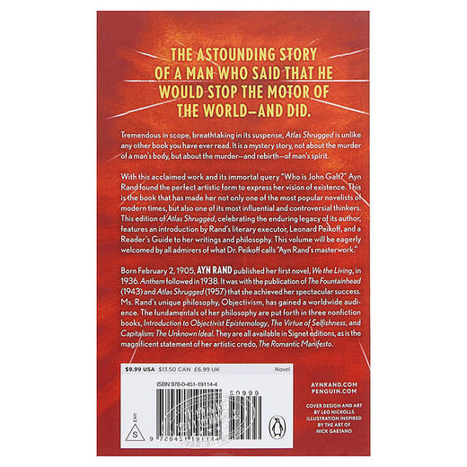 【中商原版】[英文原版]Atlas Shrugged 阿特拉斯耸耸肩 地球颤栗 商品图1