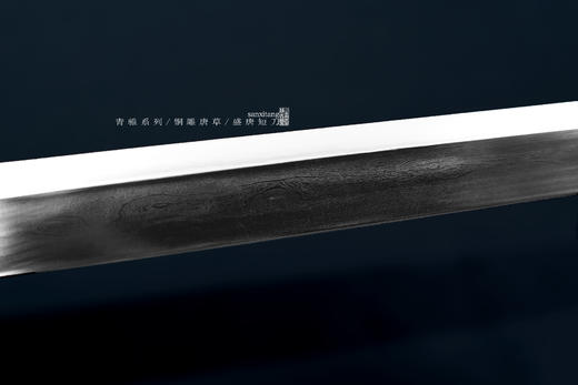 青骓 铜雕唐草 盛唐短刀 未开刃 商品图10