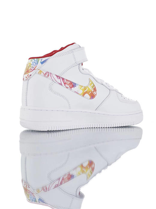 耐克 Nike Air Force 1 '07 Lv8 "Chinese New Year" 中国2020戊子新年限定 内置全掌air sole气垫 空军一号运动板鞋 白红鼠年配色 商品图2