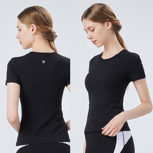 【断码捡漏】 卡益裸感短袖KL03397女士瑜伽服健身服 商品图2