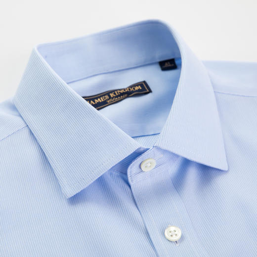 Jameskingdom占姆士男士免烫商务正装衬衫浅蓝BA1A7R34305 商品图1