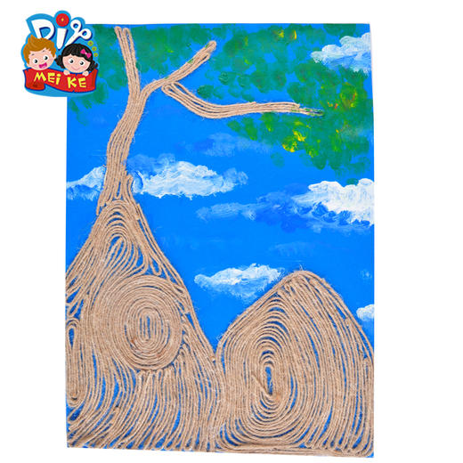 意境山水 幼儿园儿童手工美术创意材料山水画 艺术大师学画画教材 商品图4