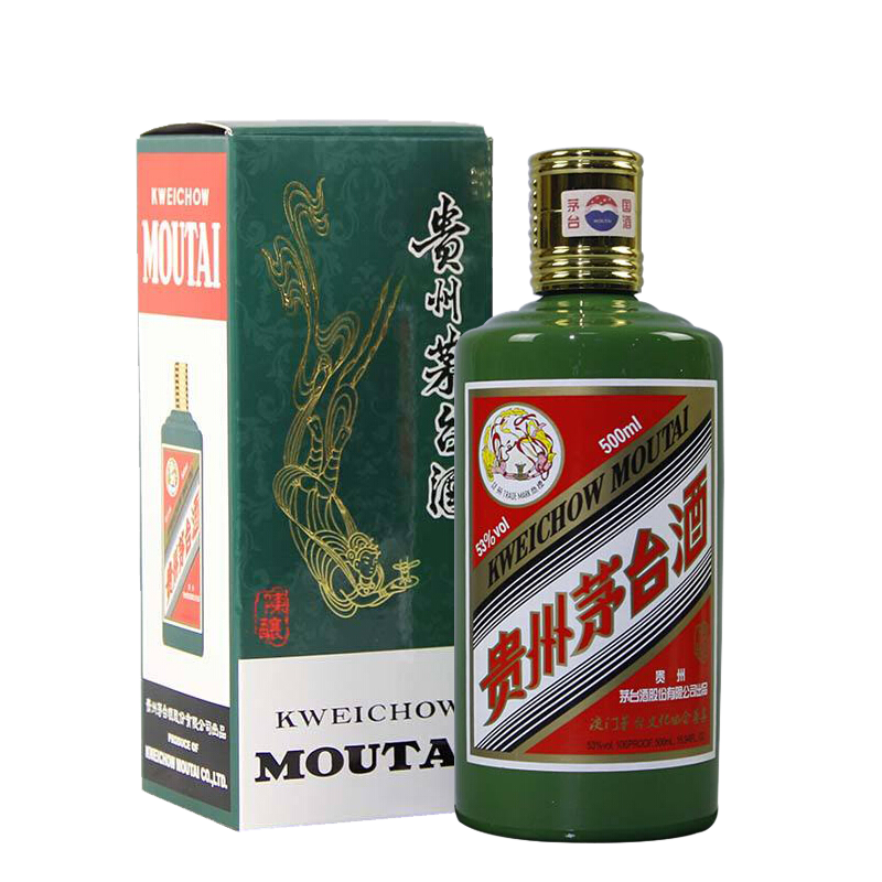 贵州茅台 53度澳门茅台文化协会尊享绿茅台500ml