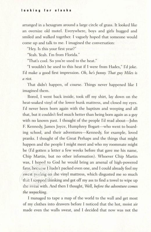 预售 【中商原版】寻找阿拉斯加 英文原版 Looking for Alaska John Green 青少年小说普利策奖作品 商品图6
