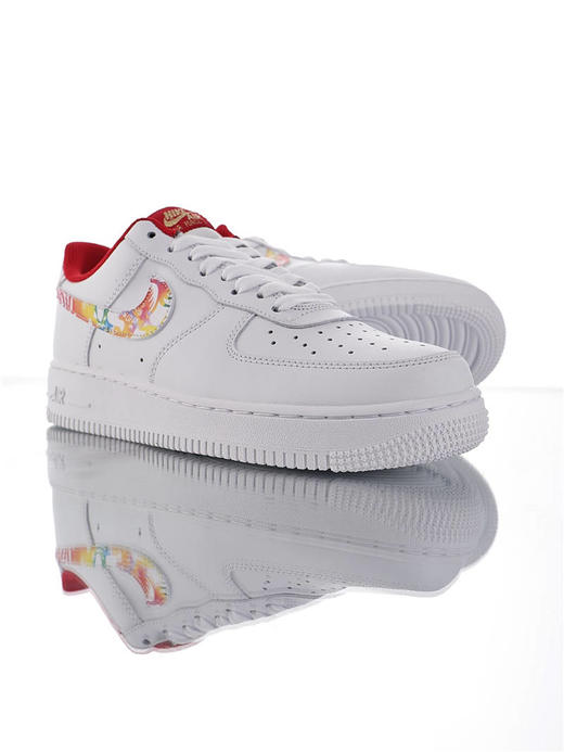 耐克 Nike Air Force 1 '07 Lv8 "Chinese New Year" 中国2020戊子新年限定 内置全掌air sole气垫 空军一号运动板鞋 白红鼠年配色 商品图4