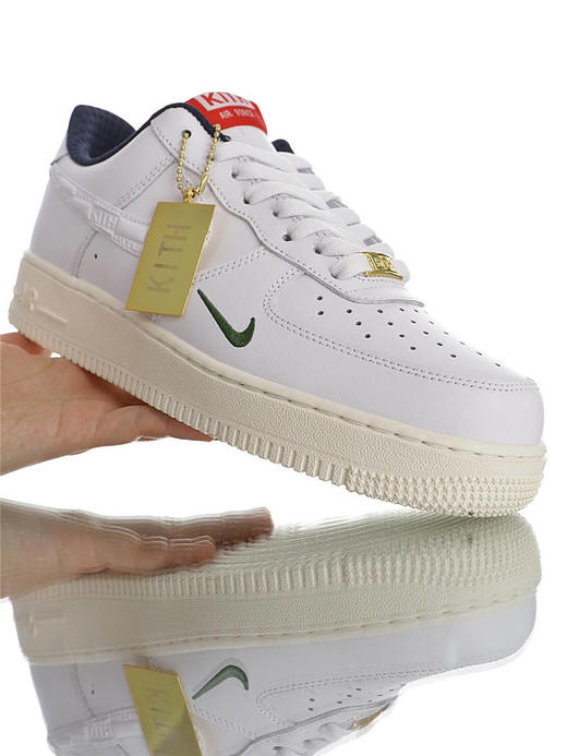 耐克 Nike Air Force 1 '07 纽约潮牌联乘 奢华木质礼盒 硬质头层皮鞋面 内置全掌AirSole气垫 白夜蓝森林绿小钩配色 商品图2